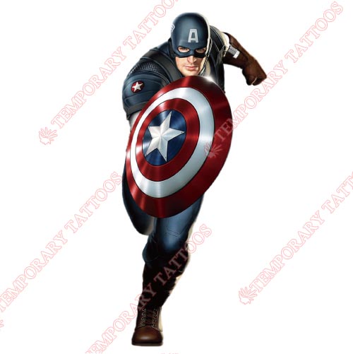 Captain America Customize Temporary Tattoos Stickers NO.83